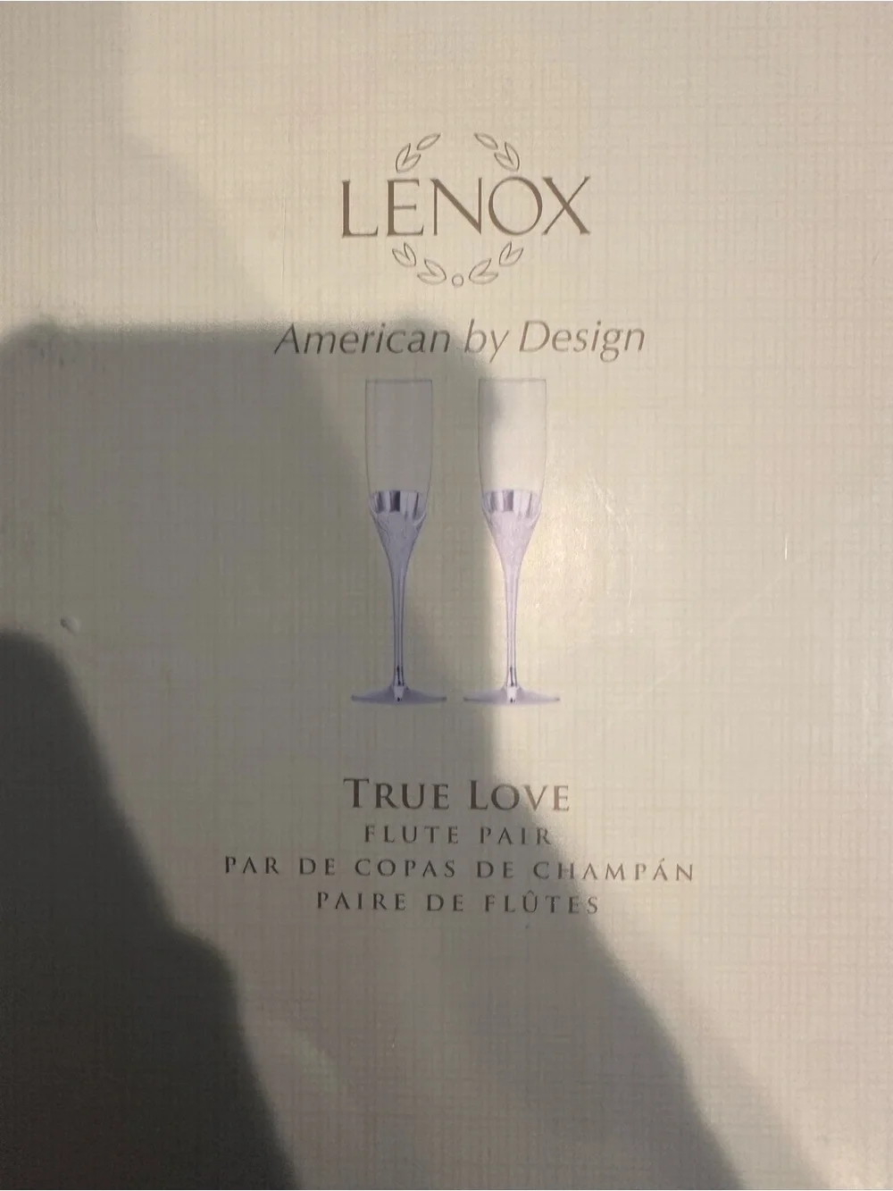 Lenox True Love Cream Champagne Flute Pair